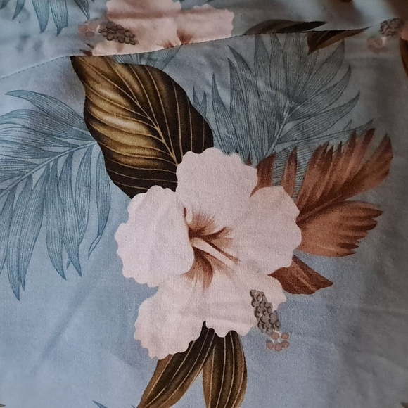 Paradise Bay Long Dress Women Size L Tropical Floral Print Vacay Hawaiian - Picture 8 of 8